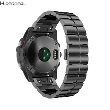 HIPERDEAL Замена натуральной нержавеющей стали 4 цвета 210 мм браслетный ремешок для часов для Garmin Fenix 3/HR Смарт часы SE21b