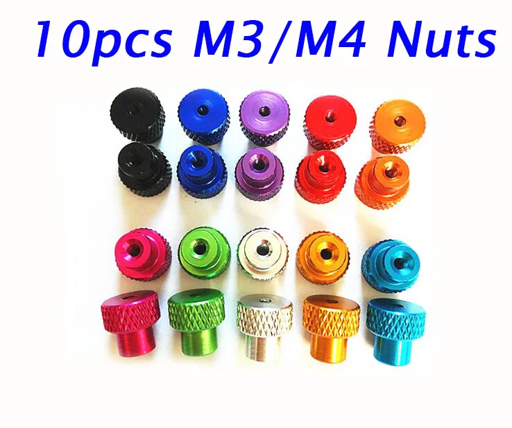 Buy Free Shipping 10 Pcs M3/M4 Hand Tighten Screw Nuts