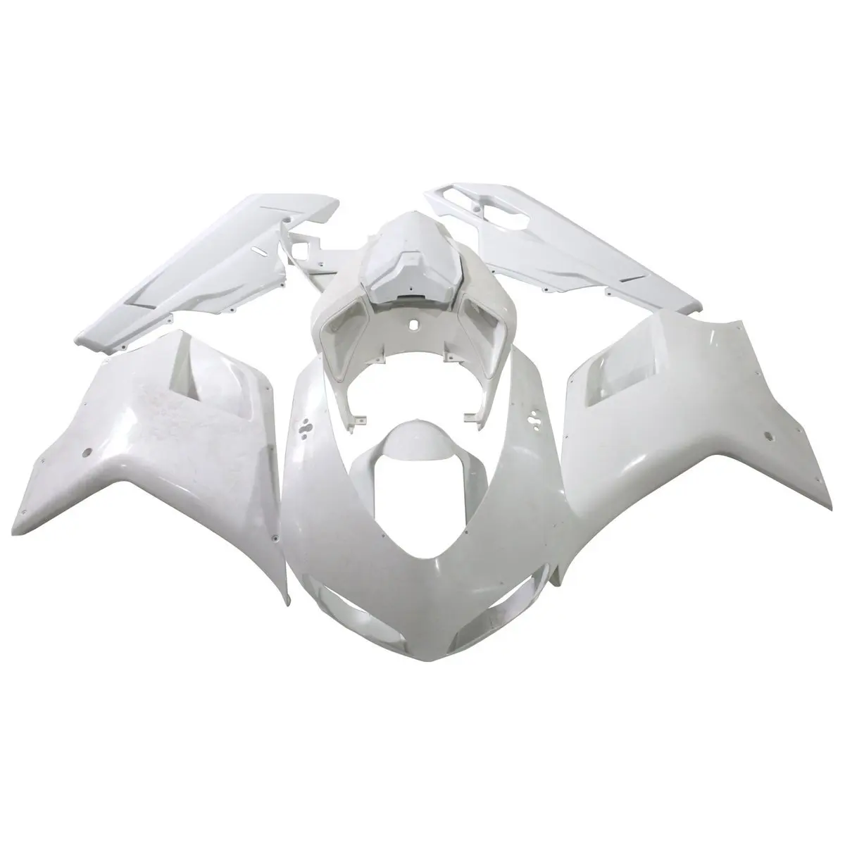 

ABS Plastic Injection Bodywork Fairing Kit For Ducati 848 1098 1198 2007 - 2011 2010 2009 Motorcycle Unpainted Fairings Cowl