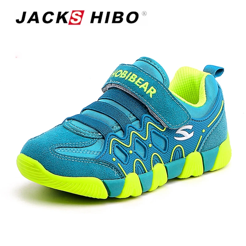 

JACKSHIBO New Kids Summer Boy Shoes for Girl Sneakers Running Sneakers Outdoor Kids Casual Shoes Hook Loop Breathable Footwear