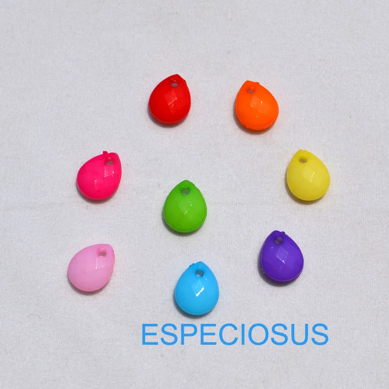 

DIY Fashion jewelry Findings Bracelet Spacer Accessories Mix Color Drop Shape Acrylic Beads 10*8MM Earring Making Departments