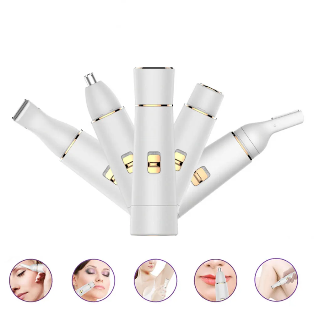 

USB Epilator 4in1 Electric Scraper Charging Shaver Hair Remove Electric Painless Hair Removal For Body Facial Depilator