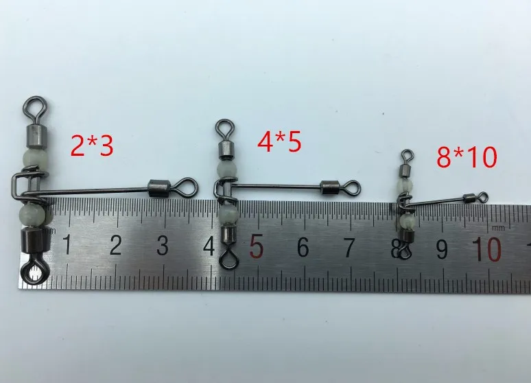 5 шт. 3 светящиеся Т-образные поперечные Вертлюги с жемчужными бусинами рыболовные Вертлюги рыболовные крючки рыболовный разъем