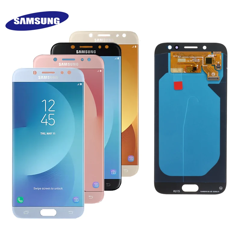 5,5 ''OLED дисплей для SAMSUNG Galaxy J7 Pro J730 lcd для SAMSUNG J7 дисплей сенсорный экран дигитайзер J730F тест