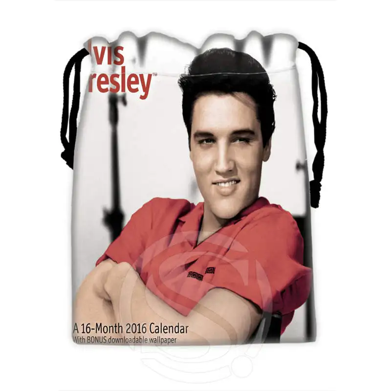 

P126 Best Elvis Presley Drawstring Bags Custom Storage Printed Receive Bag Compression Type Bags Storage Bags Size 18X22cm