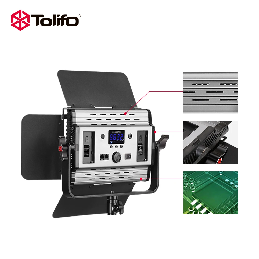 Tolifo GK S60B 60W 600pcs светодиодные лампы для фото и видеосъемки двухцветные с