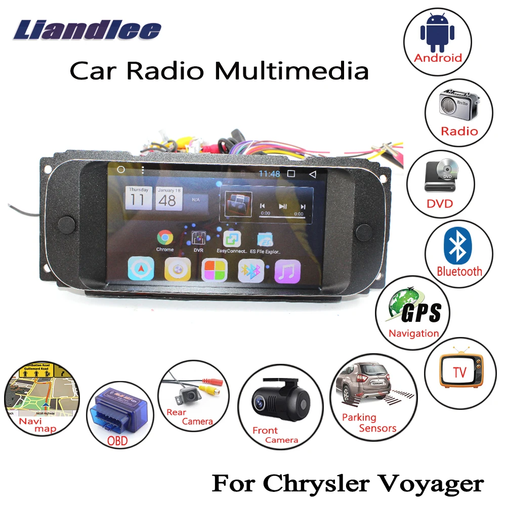 Best Liandlee Android 7.1UP For Chrysler Voyager 2001~2007 Carplay Player Mirror Link GPS Navi Navigation Maps Camera Screen Media 0 Best Liandlee Android 7.1UP For Chrysler Voyager 2001~2007 Carplay Player Mirror Link GPS Navi Navigation Maps Camera Screen Media 0
