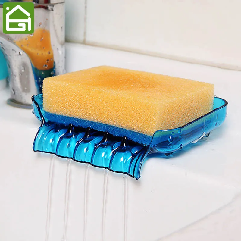 

Plastic Soap Box Dish Soap Rack Container Keeps Soap Dry Easy Cleaning Drain Holder
