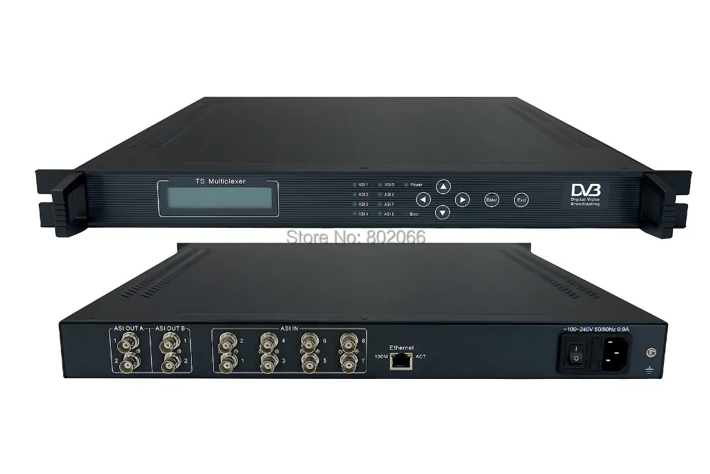 

Professional DVB TS multiplexer ASI/TS Multiplexer 8 ASI in ASI out SC-2101