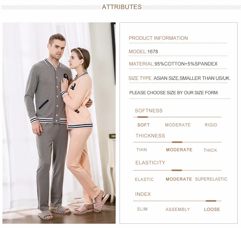 New Spring Autumn Couples Long Sleeve Stripe V Collar Cuffs Diagonal Pocket Cotton Home Clothes Suit Buttom Cardigan Sleepwear New Spring Autumn Couples Long Sleeve Stripe V Collar Cuffs Diagonal Pocket Cotton Home Clothes Suit Buttom Cardigan Sleepwear