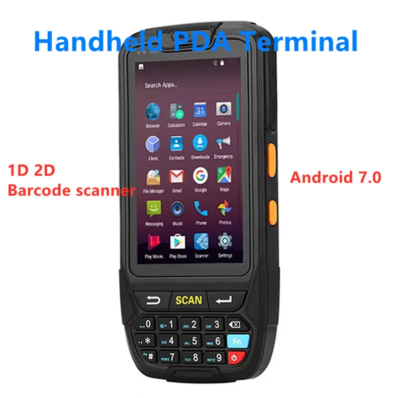 

Android 1d barcode scanner PDA honeywell n4313 barcode laser scanner 4 inch Touch screen