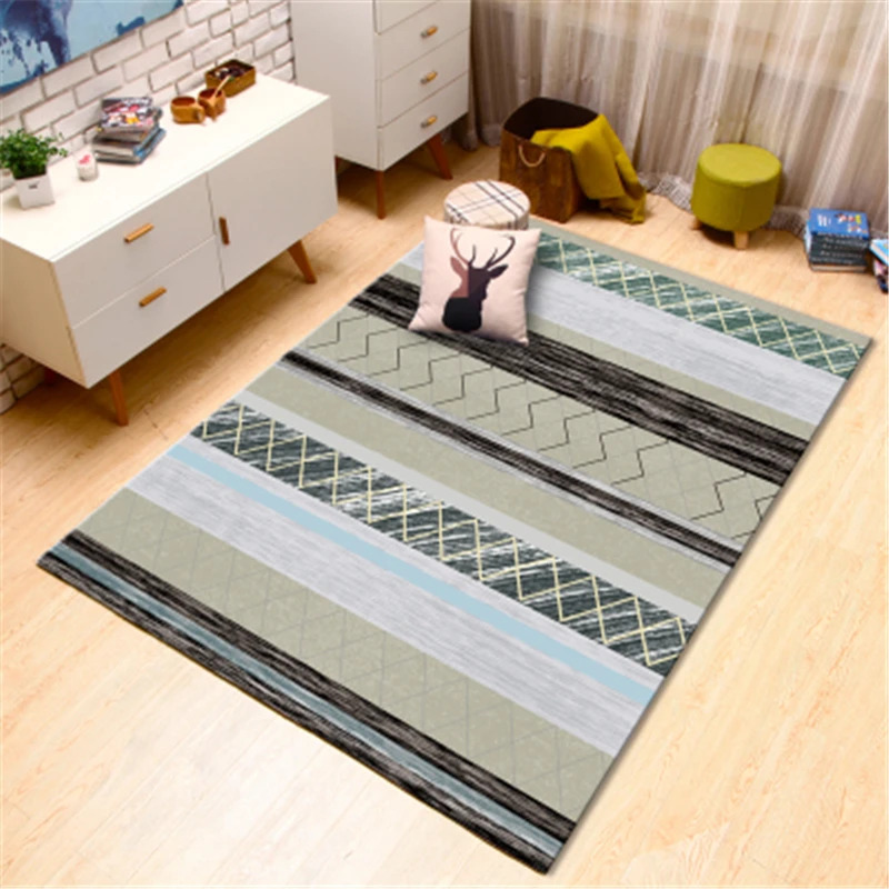 هندسية الشمال السجاد المنزل السجاد ل غرفة المعيشة لينة ماتس نوم أريكة طاولة كبيرة البساط دراسة الطابق حصيرة الاطفال الحصير