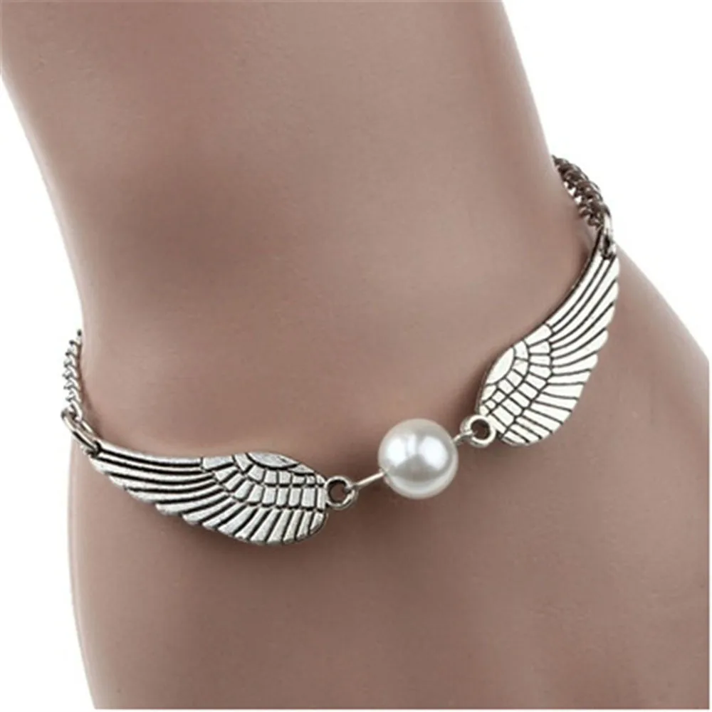 Женский браслет на щиколотку Angel Wings модный пляжный с цепочкой подвеска