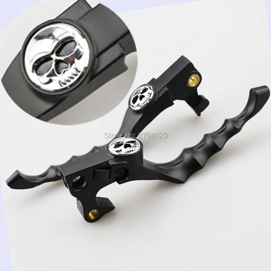 Бесплатная доставка Черный 3D Череп Зомби Скелет тормозной рычаг сцепления