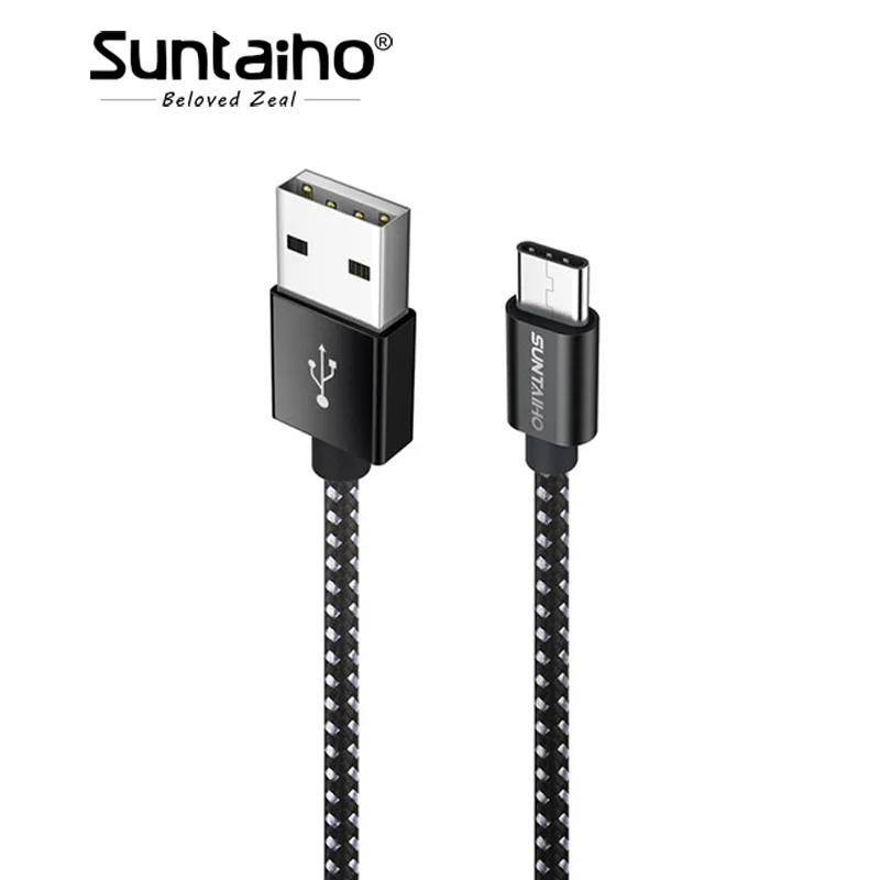 Suntaiho 6V 3A 3,1 usb type C быстрое зарядное устройство данных нейлоновый кабель для Xiaomi 5 5C 5S 5S Plus 6 7 Xiaomi mi9 для One Plus 2 3 5 Yota