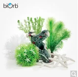 

biorb fish tank aquarium natural decoration Green garden simulation scenery set Plastic fake aquatic plants Green garden suit