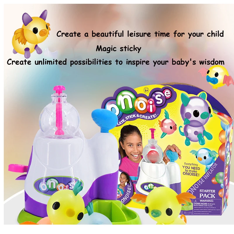 

2019 New Magic Adhesive Music Wave Oonies Children DIY Handmade Creative Sticky Ball Fun Bubble Inflator Toys