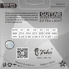 Cuerdas de guitarra acústica serie ZIKO DUS 010-048 011-052 012-053 pulgadas núcleo de acero al carbono hexagonal chapado en plata para heridas comprar 3 obtener 1 ► Foto 2/6