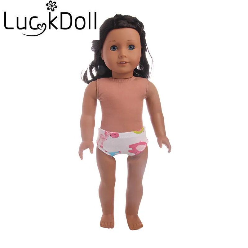 Luckdoll различных мультфильм с принтом куклы аксессуары нижнее белье подходит 18 дюймов американская кукла и 43 см для ухода за ребенком для мам Baby Doll, игрушка, подарок на день рождения