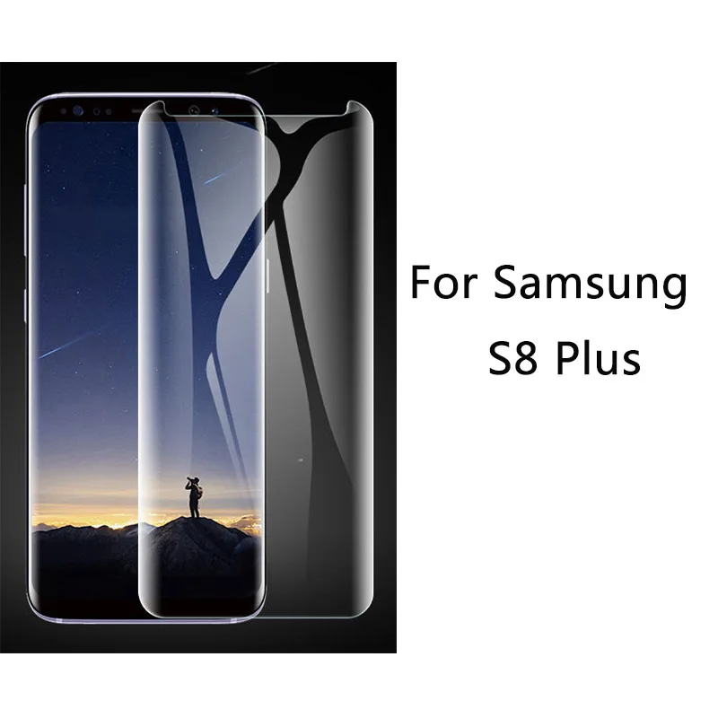 Nano УФ светильник жидкий полный клей стекло протектор экрана для samsung Galaxy S10 S9 S8 Plus E нано оптика изогнутое стекло Note 9 8 - Цвет: For Samsung S8 Plus