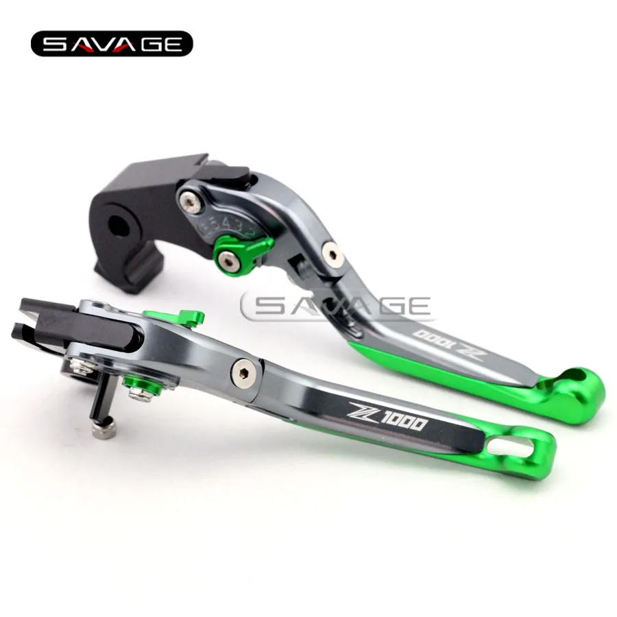 

For KAWASAKI Z1000 2007-2016 09 10 11 13 14 15 Titanium Motorcycle Adjustable Folding Extendable Brake Clutch Lever Logo Z 1000