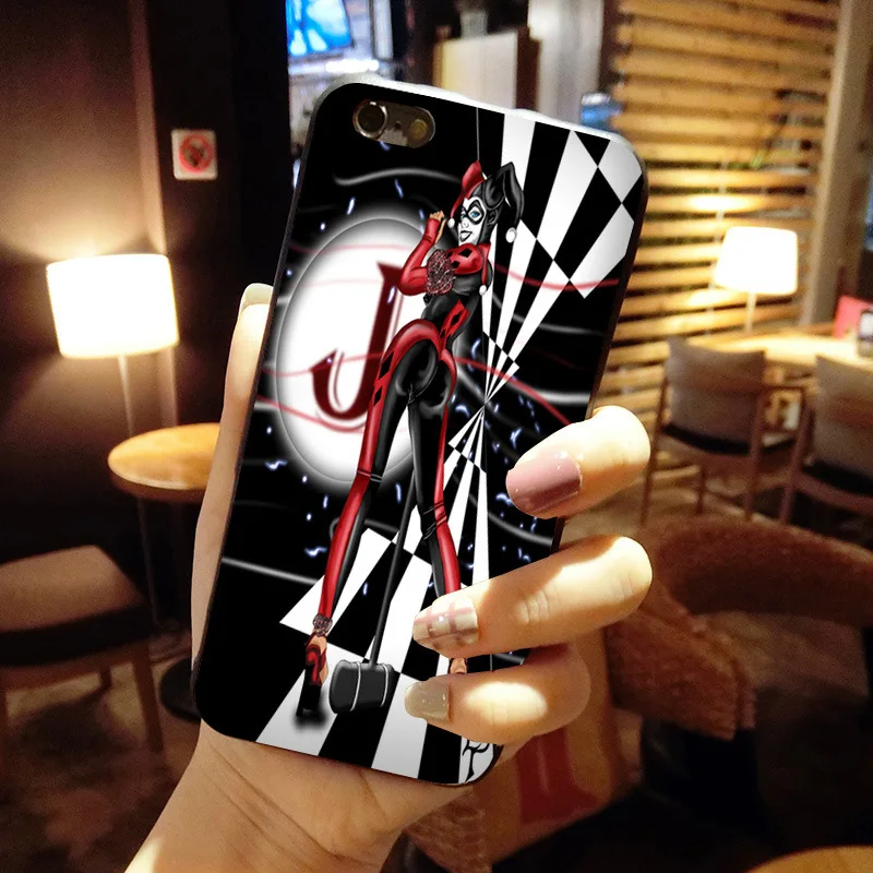Защитный Мягкий ТПУ чехол для телефона MaiYaCa harley quinn joker iPhone 6S 6plus 7 7plus 8 8Plus X 5S 12Pro xs max