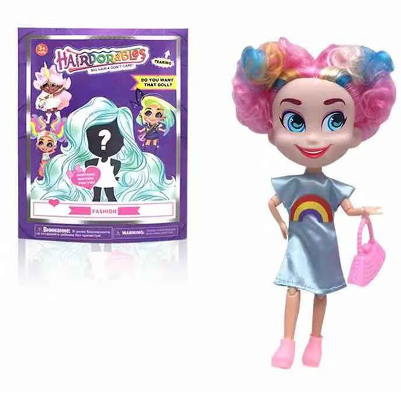 Новые куклы Hairdorables Игрушки для девочек домашние детские подарки Hairdorables куклы детские развивающие куклы 18 см удивленные игрушки
