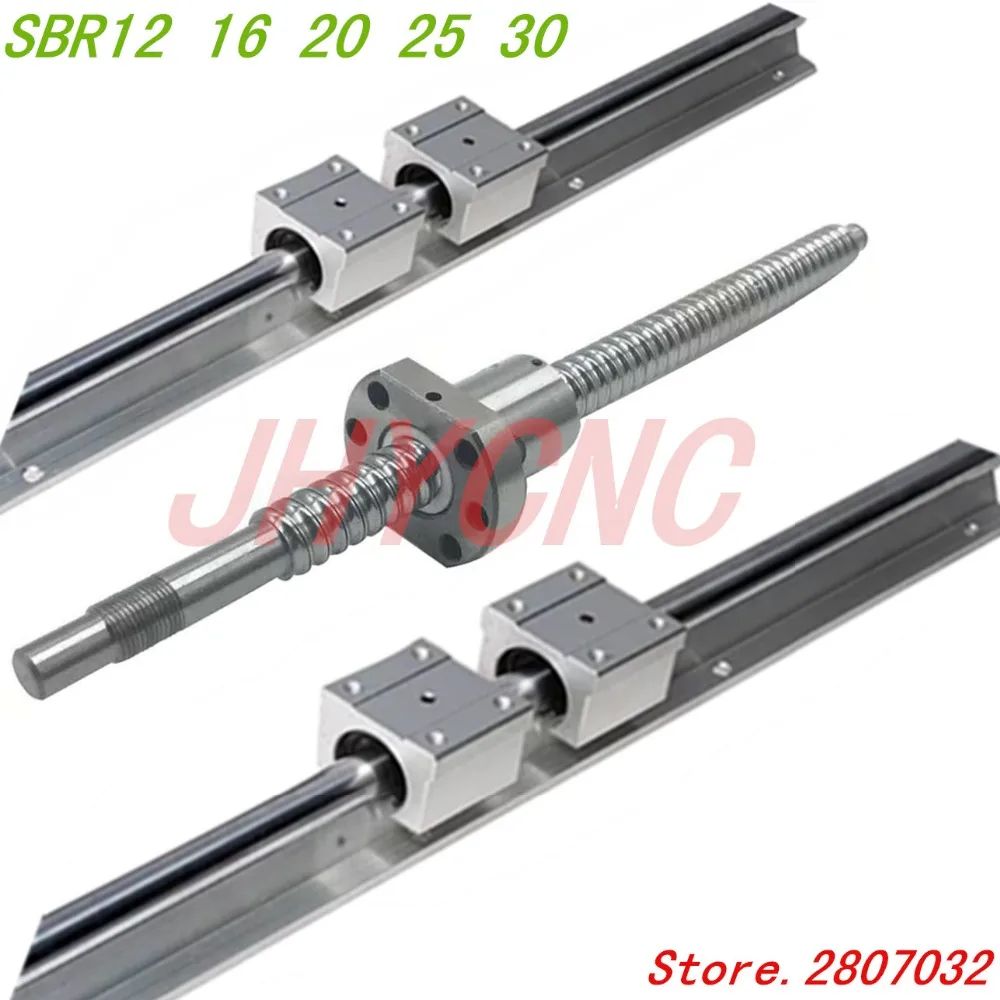 3 комплекта линейных рельсов SBR 300/1500/2650 мм комплекты + 4 шариковых винта RM1605 4BK/BF12