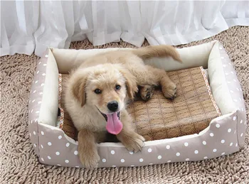 

dog bamboo mat, cooler mattress for your pets both dog and cats