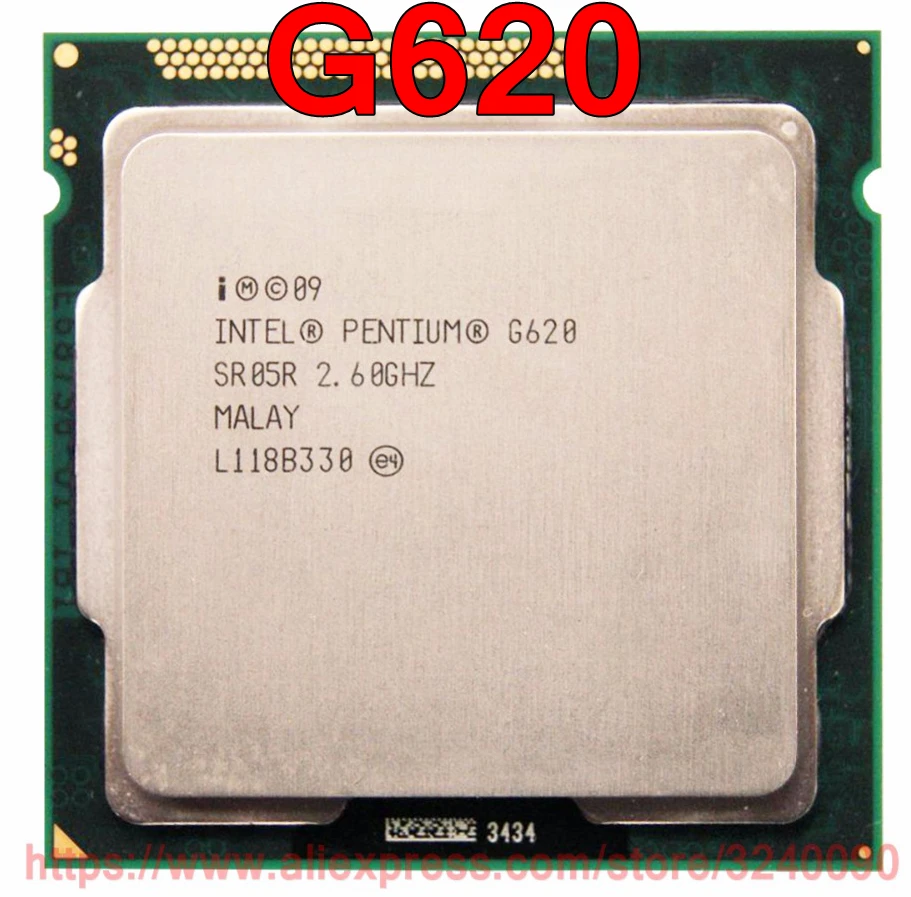 Original Intel CPU PENTIUM G620 SR05R Processor 2.60GHz 3M DualCore