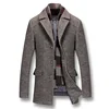 Chaqueta de lana de algodón gruesa de invierno para hombre de 2022, de moda informal para hombre, ajustada, chaqueta de nailon de talla grande ► Foto 1/6