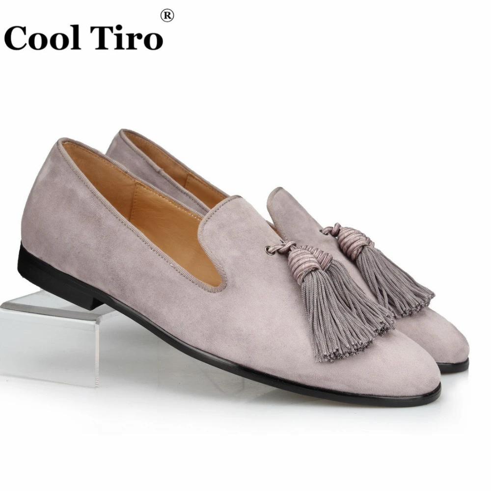 grey dress loafers