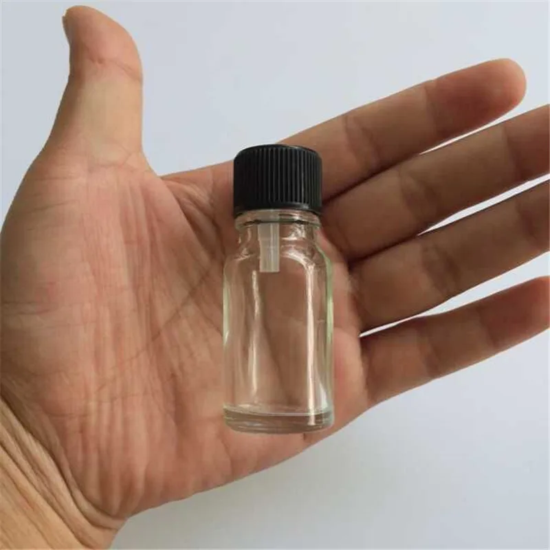 Jewelry Packaging 5ml 10ml Mini Transparent Glass Liquid Bottles With 