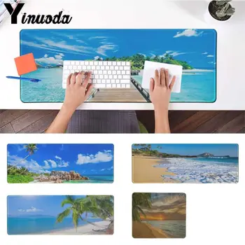 

Yinuoda Gaming Mousepad Beach Scenery Gamer Speed Mice Retail Small Mousepad Size for 18x22cm 20x25cm 25x29cm 30x90cm 40x90cm