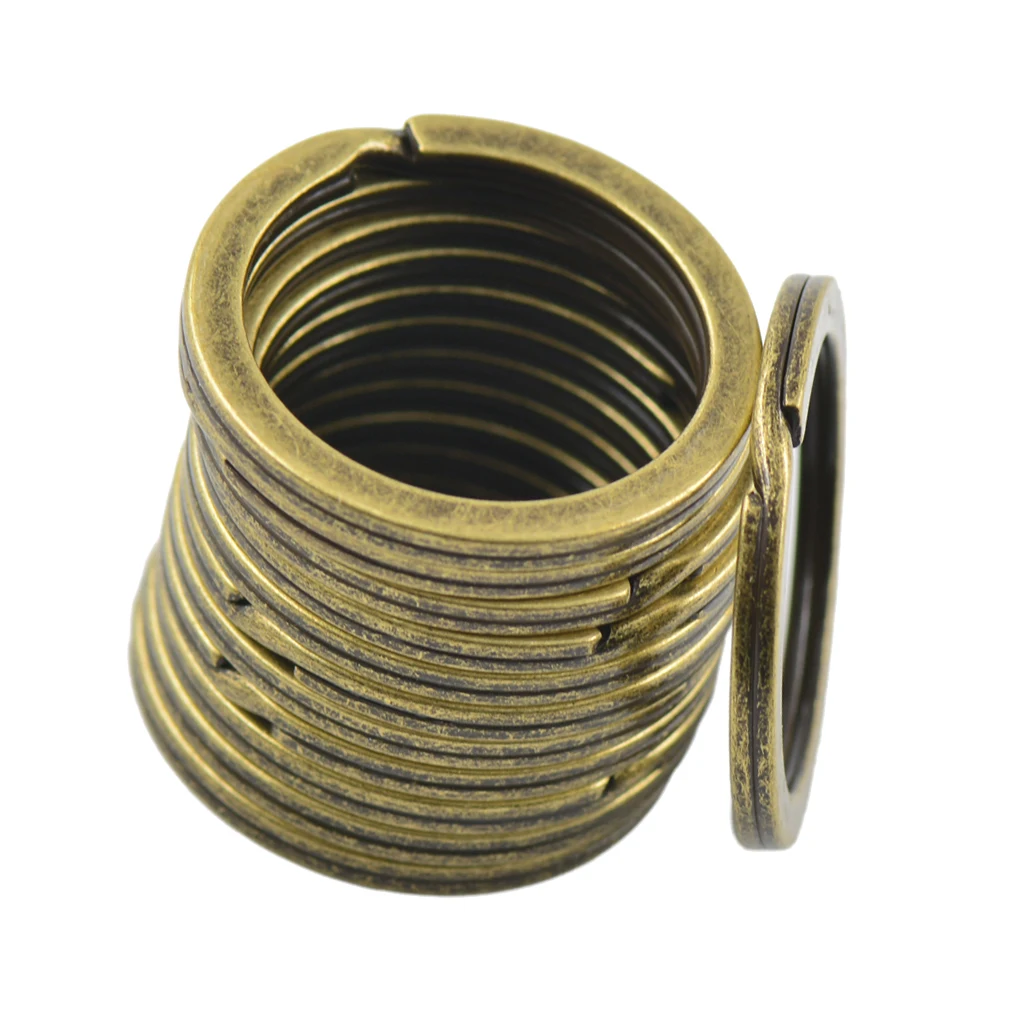 12pcs Antique Bronze Tone Metal Flat Split Rings Keyrings Keychains Keys Holder
12pcs Antique Bronze Tone Metal Flat Split Rings Keyrings Keychains Keys Holder