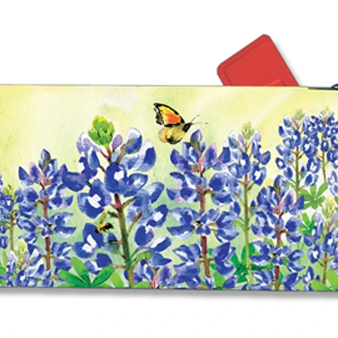 

Magnet Works Bluebonnet Dream Original Magnetic Mailbox Wrap Cover