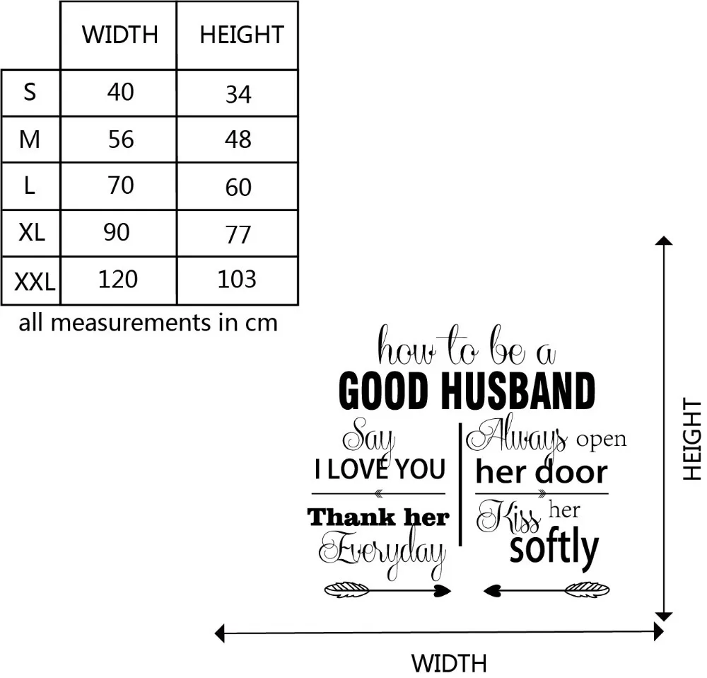 Aliexpress Buy How To Be A Good Husband Love Quotes Wall Stickers Decorative DIY Lovers Love Lettering Custom Colors Quote Wall Art Decals Q137 from