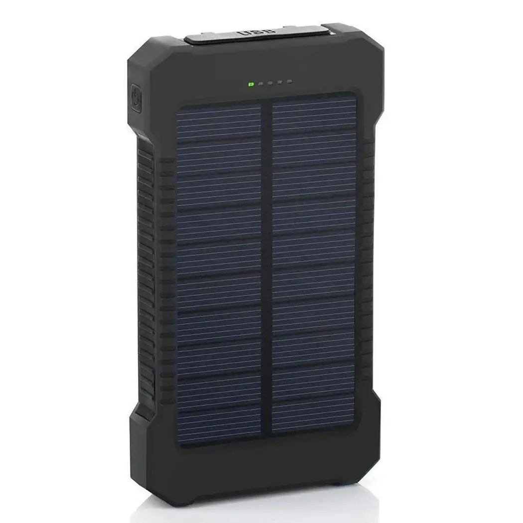 

Portable Waterproof Double USB LED External Battery 3000mAh, 6000mAh 2W DC 5V/2A Solar Power Geometric Bank