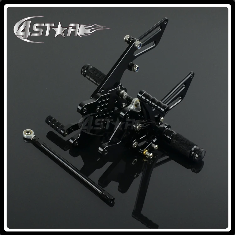 

Motorcycle CNC Adjustable Foot Pegs Pedals Rests For KAWASAKI ZX10R ZX-10R 2006-2010 2006 2007 2008 2009 2010 06 07 08 09 10