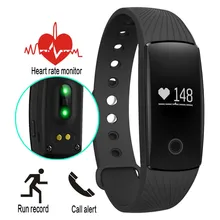 Горячая обновляется V05C ID107 Спорт Bluetooth 4.0 Smart Браслет Смарт сердечного ритма Мониторы браслет напоминание для Android и IOS