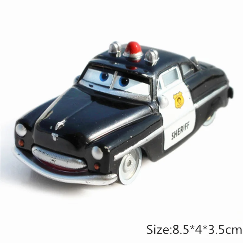 Disney Pixar тачки 3 2 сказочные Hudson Hornet Салли матер Молния Маккуин 1:55 литые под давлением модели автомобилей из металлического сплава детский подарок игрушка для мальчика - Цвет: Sheriff