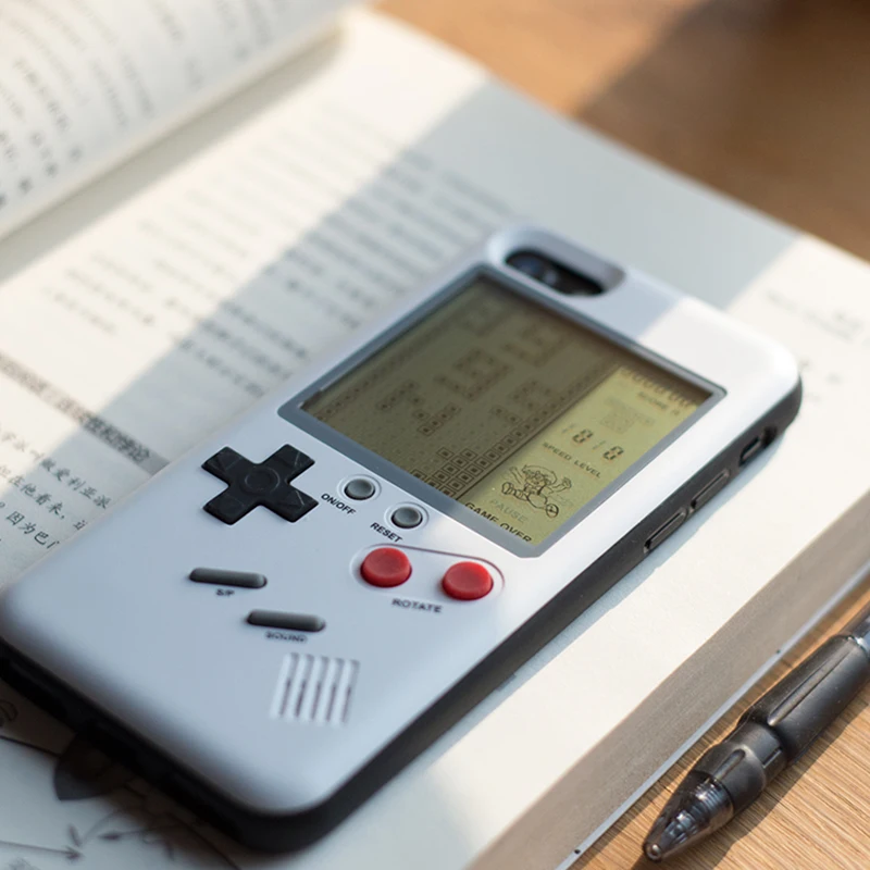 Чехол для телефона Ninetendo Gameboy Tetris iPhone X 7 8 Plus чехол Ретро игровой консоли 6 6S в