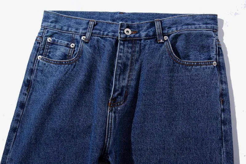 Классические винтажные потертые джинсы ковбойские мужские повседневные джинсовые штаны хип-хоп шаровары ретро джинсы Прямые Свободные мешковатые брюки