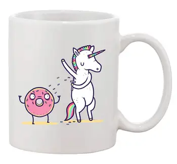 

"How Donuts Get Sprinkles"unicorn Shaving Armpits on Doughnut Coffee Ceramic Mug