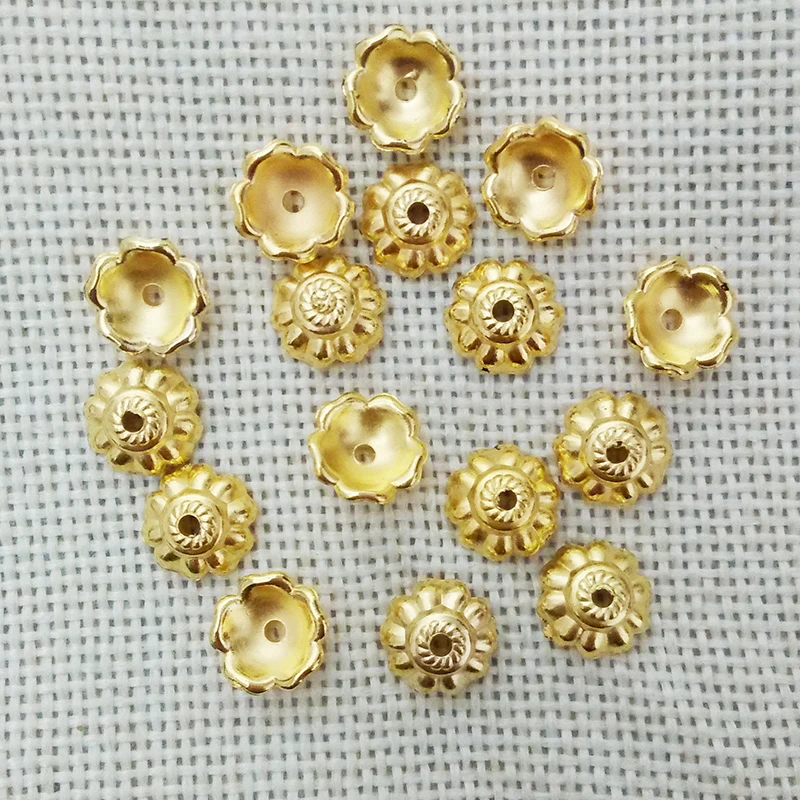 Tassel Caps Charms Findings Component Flower Beads Crimp End Caps