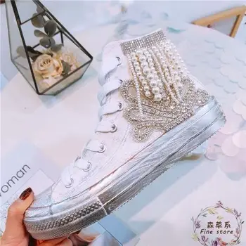 

European Station New Graffiti for Old Spray Painted Dirty Shoes in Spring of 2019 women shoes Free Delivery