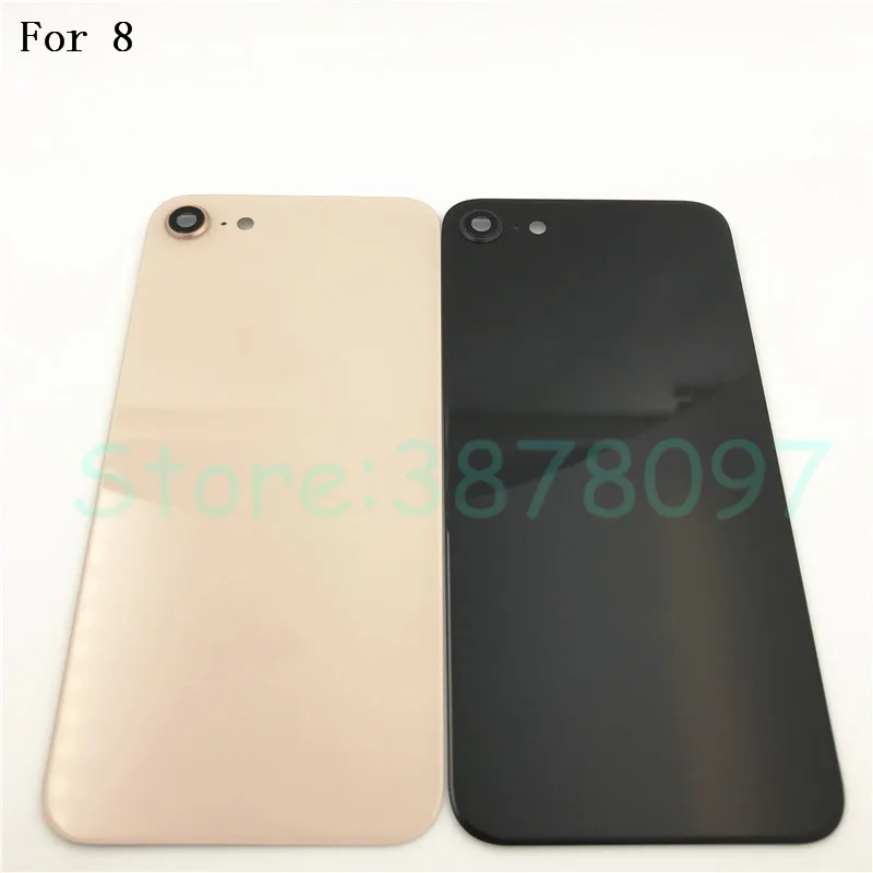 

Original For iPhone 8 2017 Back Battery Cover Rear Glass Housing Case With Camera frame Lens+Logo