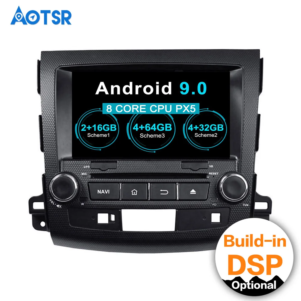 Автомобильный DVD плеер 8 &quot 2 Din Android 9 0 GPS навигация для Mitsubishi Outlander 2006 2012 радио