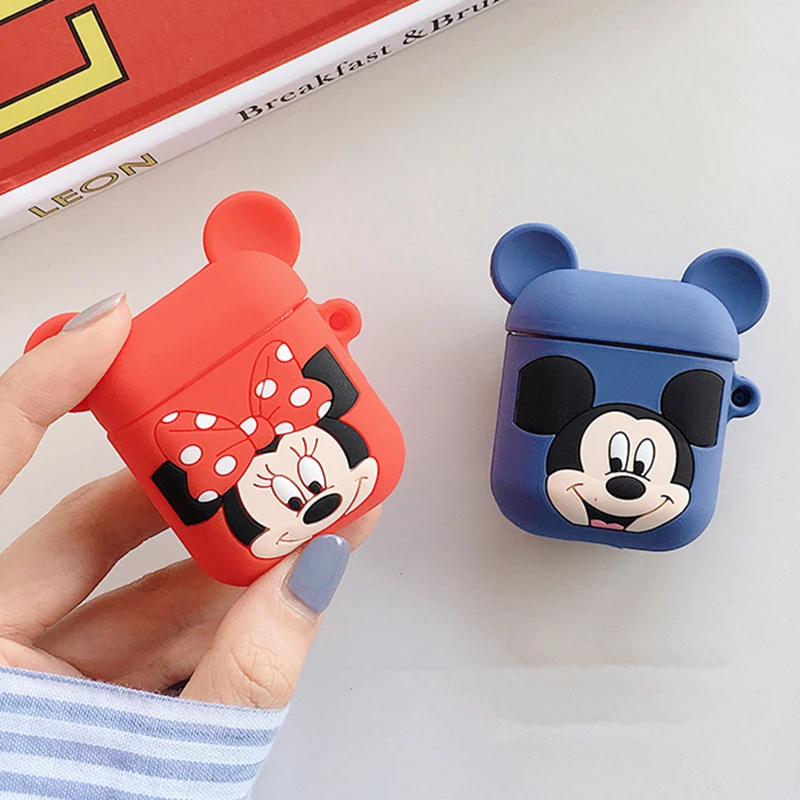 

Cute Cartoon Bluetooth Wireless Earphone Case For Apple AirPods Silicone Charging Headphones Case for Air pods Protective Cover