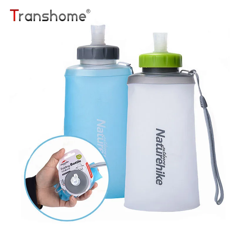 

Transhome Foldable Water Bottle 500ml 750ml Large Capacity Creative Portable Silicone Kettle Drinkfles Waterfles Outdoor Sports
